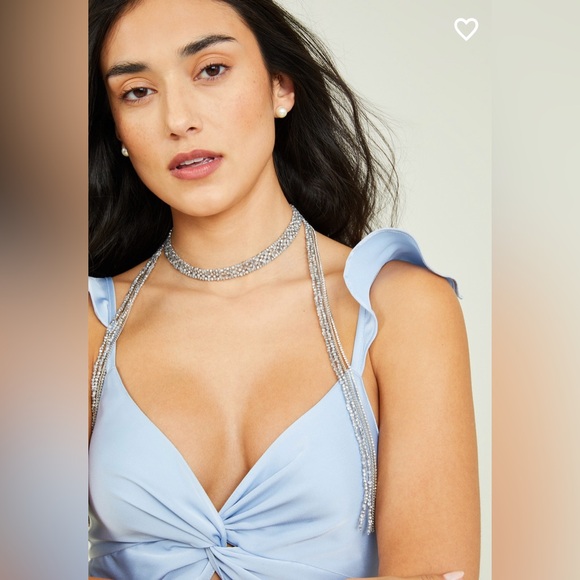 NWT Altar’d State Maxi Dress Light Blue Large - Picture 3 of 8